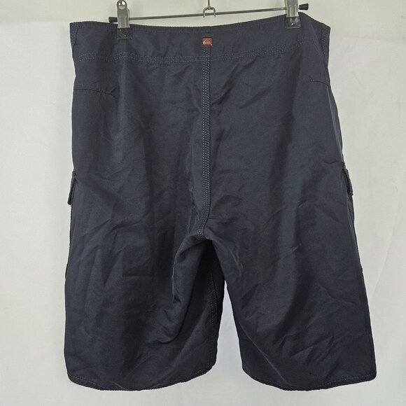 Quiksilver Men's Navy Blue Cargo Board Shorts Size 33 Swim - Picture 5 of 9